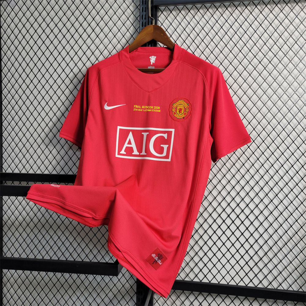 07-08 Manchester United Home UCL Final Retro Jersey