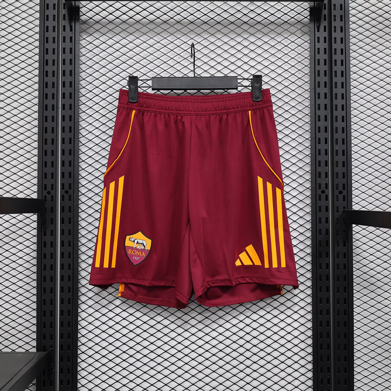 25-26 AS Roma Home Soccer Shorts Player Version