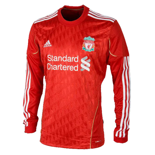 2011/12 Liverpool Home Retro Version Jersey Long Sleeve