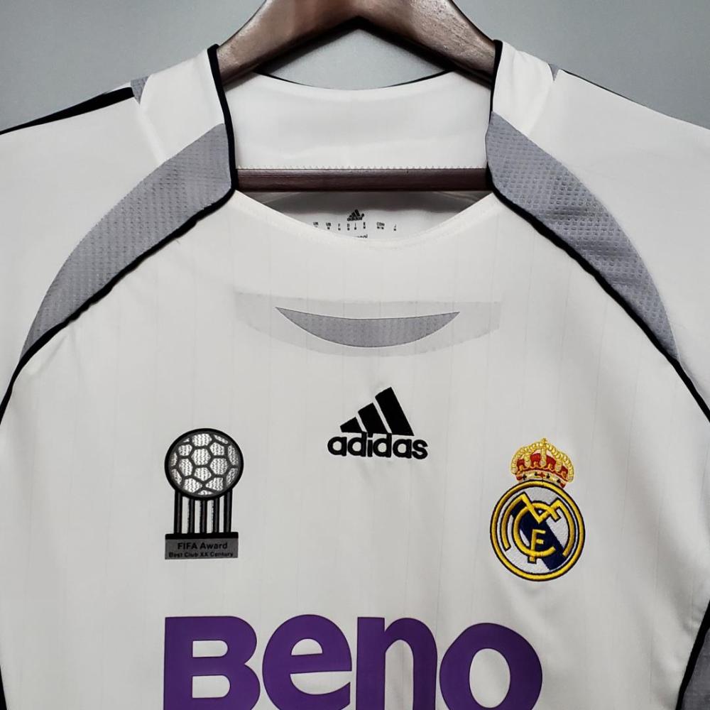 2006/07 Real Madrid Home Retro Jersey Long Sleeve