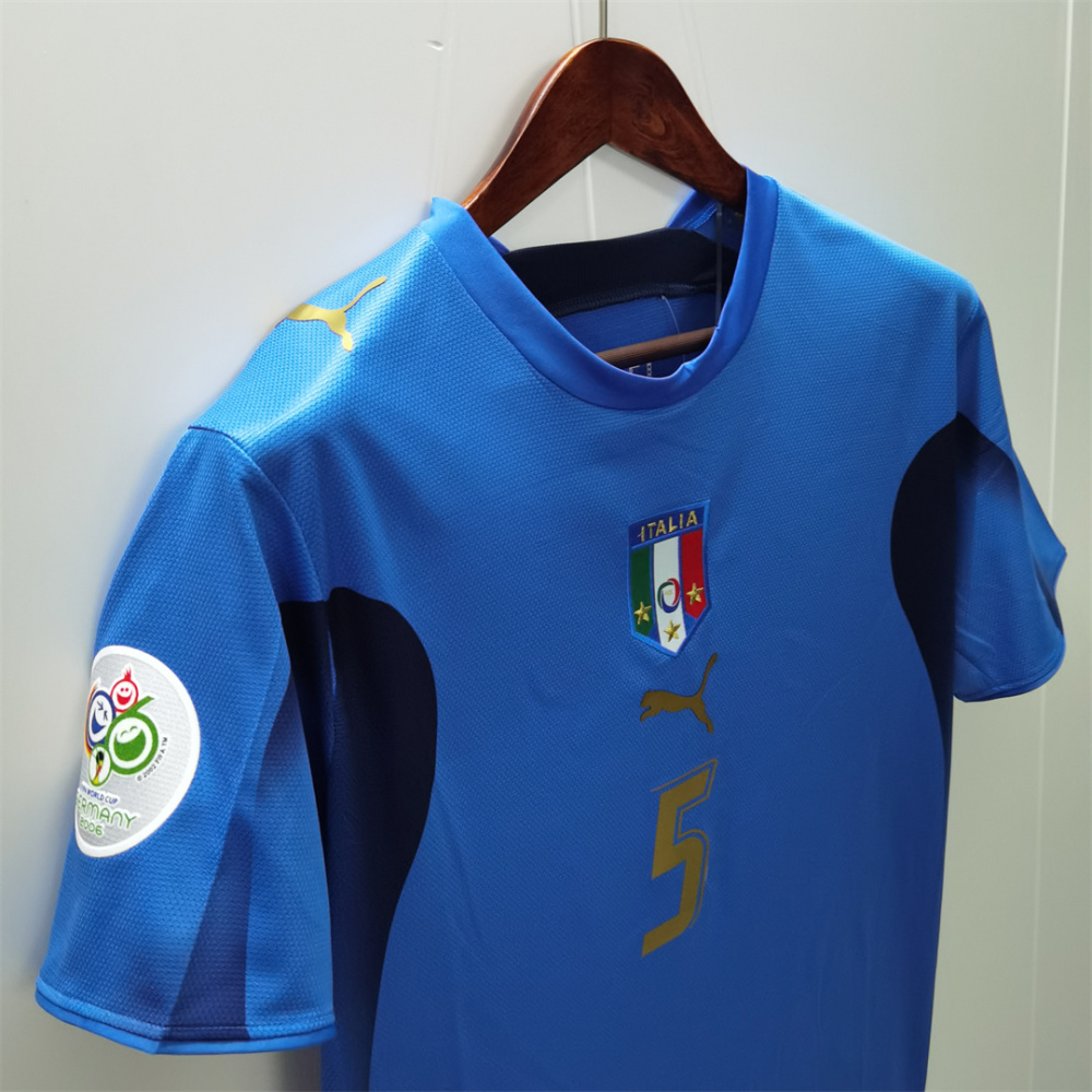2006 Italy Home World Cup Retro Jersey