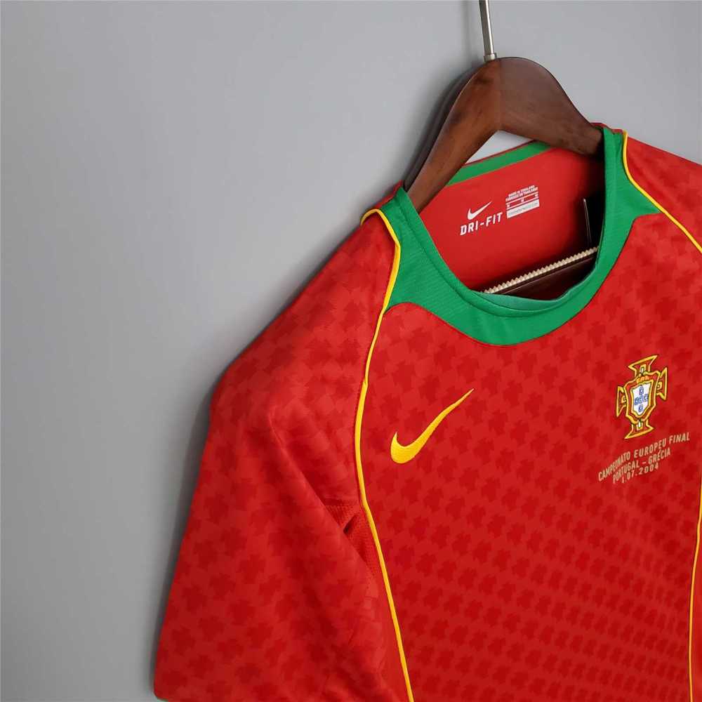 2004 Portugal C.Ronaldo #17 Euro Cup Home Retro Jersey