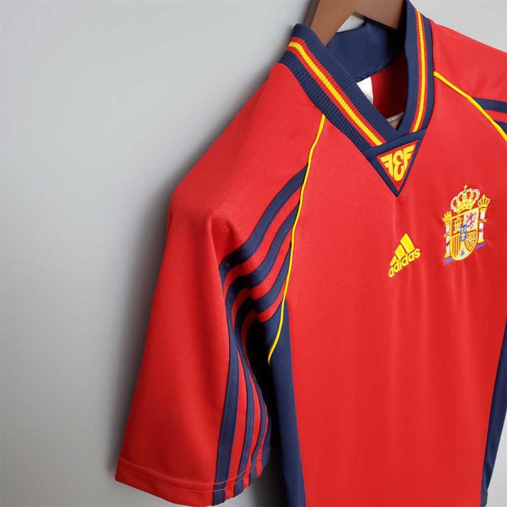 1998 Spain Home World Cup Retro Jersey