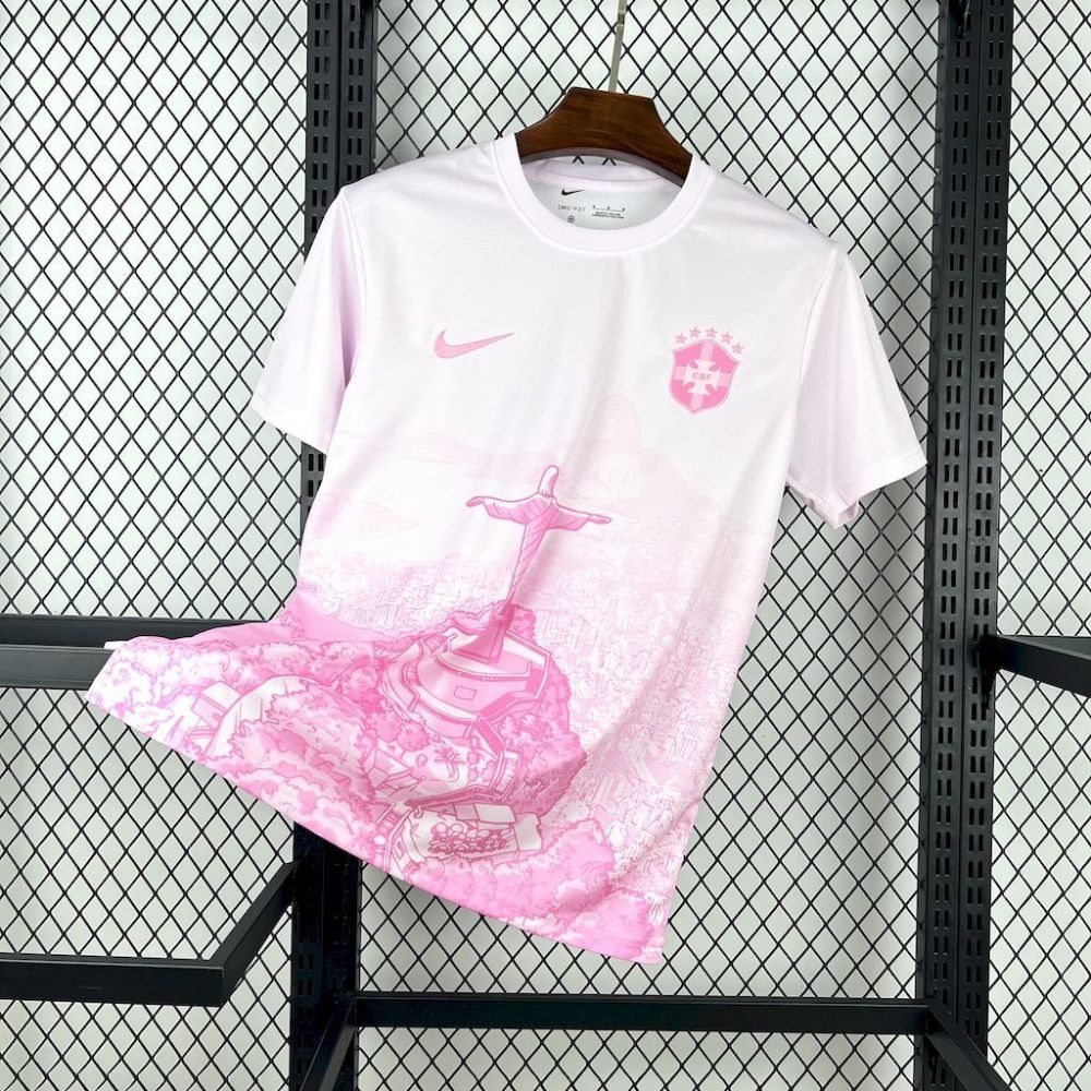2025 Brazil Cristo Redemption Pink Special Edition T-Shirt