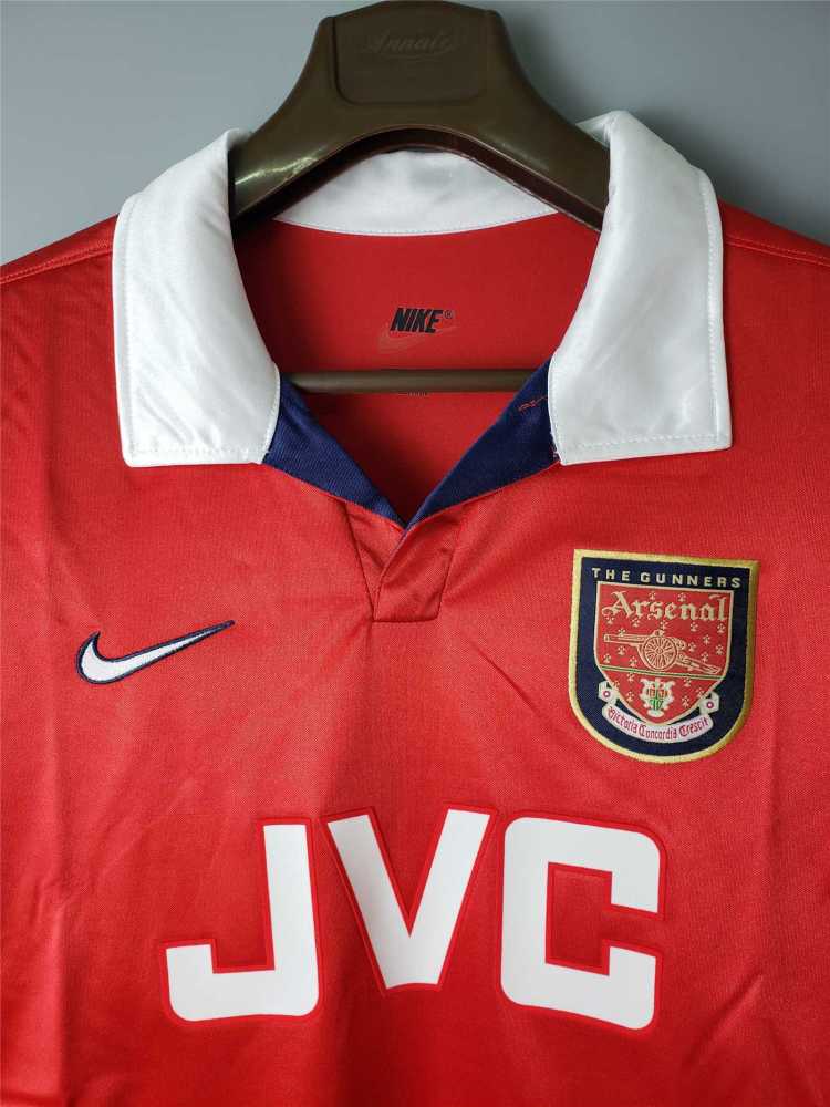 1998-1999 Arsenal Home Retro Version Jersey Long Sleeve