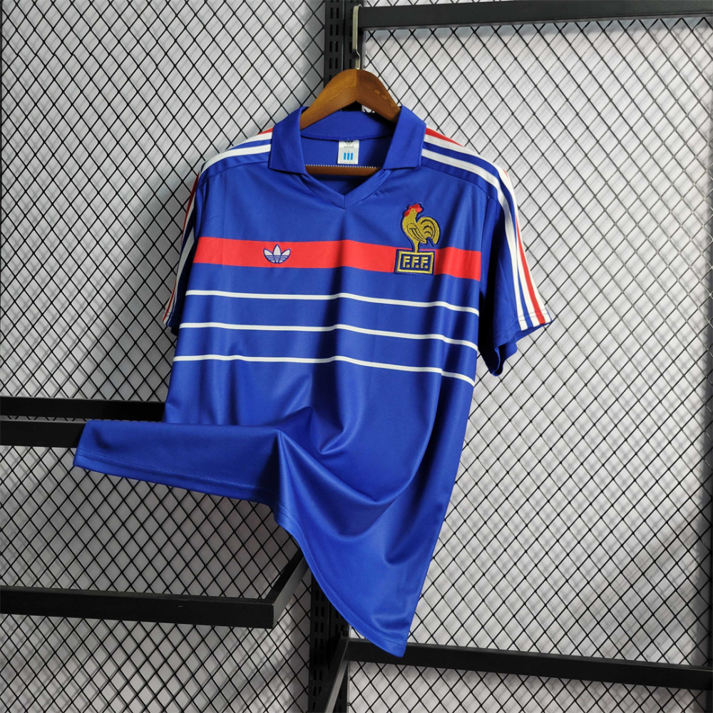 1984 France World Cup Home Retro Jersey