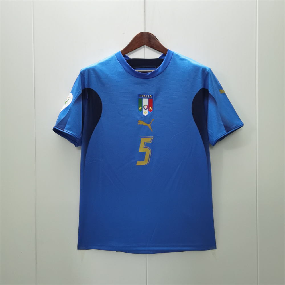 2006 Italy Home World Cup Retro Jersey
