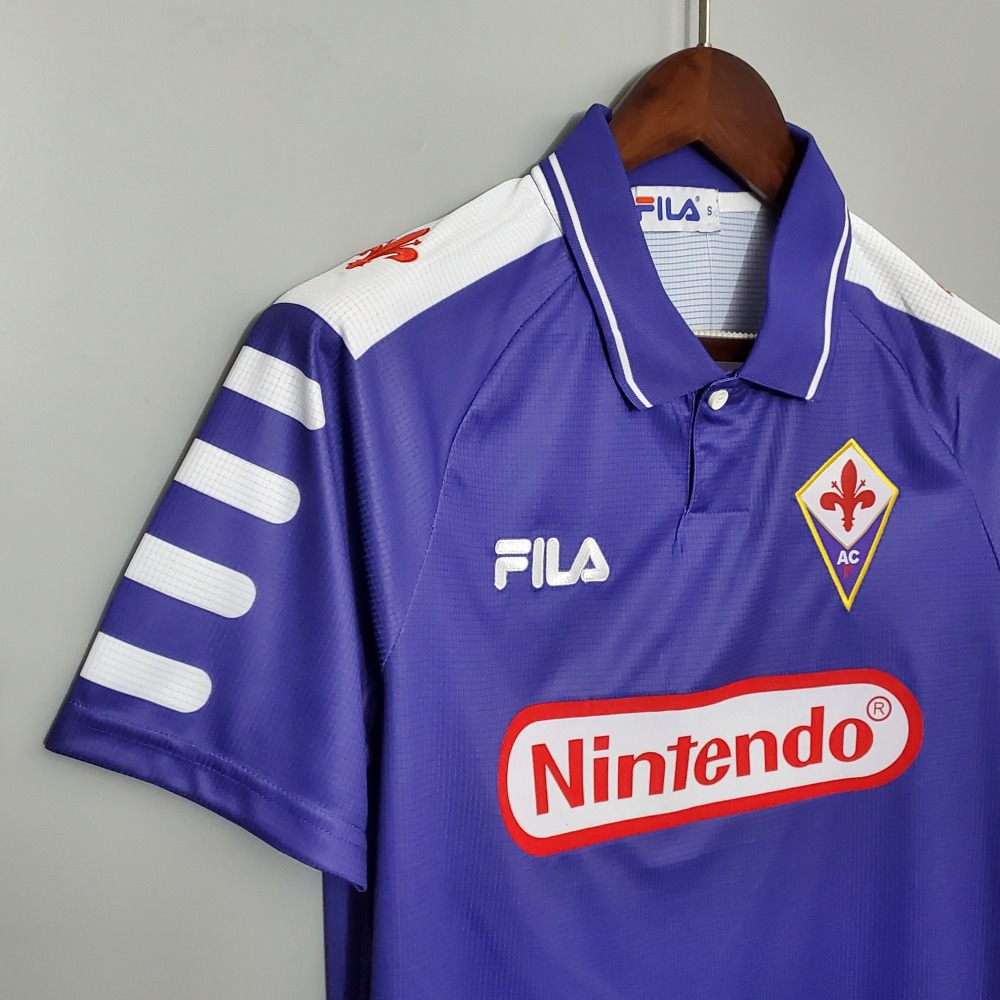 1998-1999 Fiorentina Soccer Home Jersey Retro Version