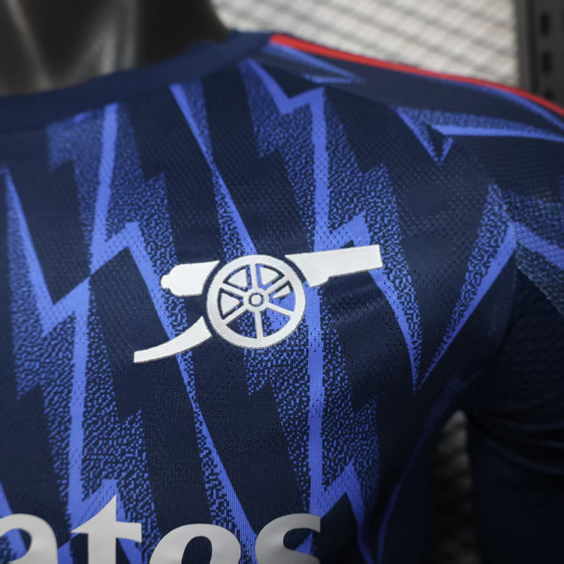 25-26 Arsenal Away Soccer Jersey Play Version Long Sleeve
