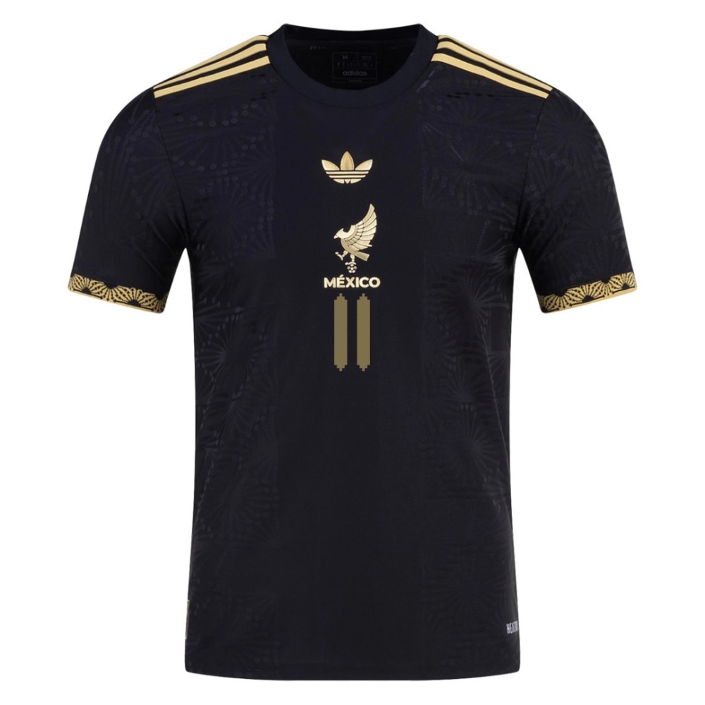 S. GIMENEZ #11 Mexico black Special Player Version Jersey Gold Cup 2025