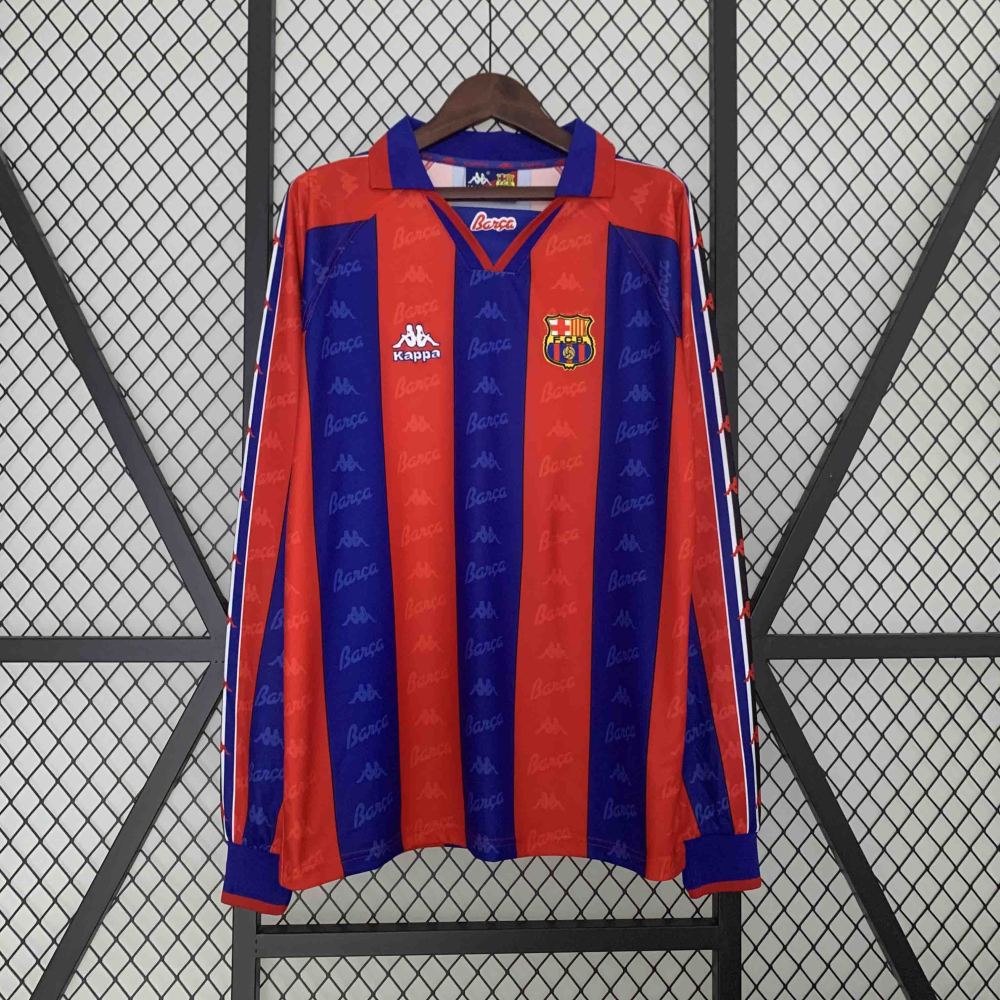 96-97 Barcelona Home Retro Jersey Long Sleeve