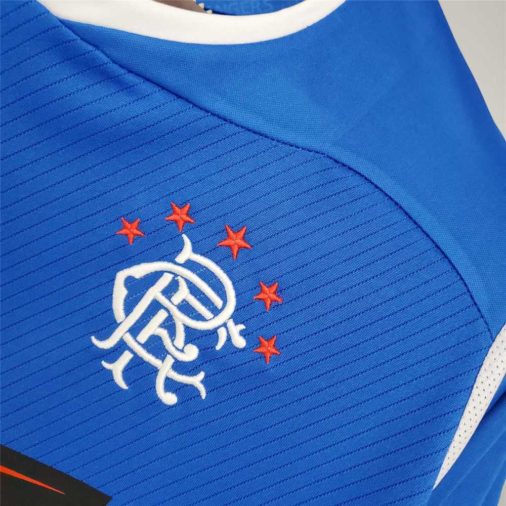 2008-09 Glasgow Rangers Home Soccer Retro Jersey