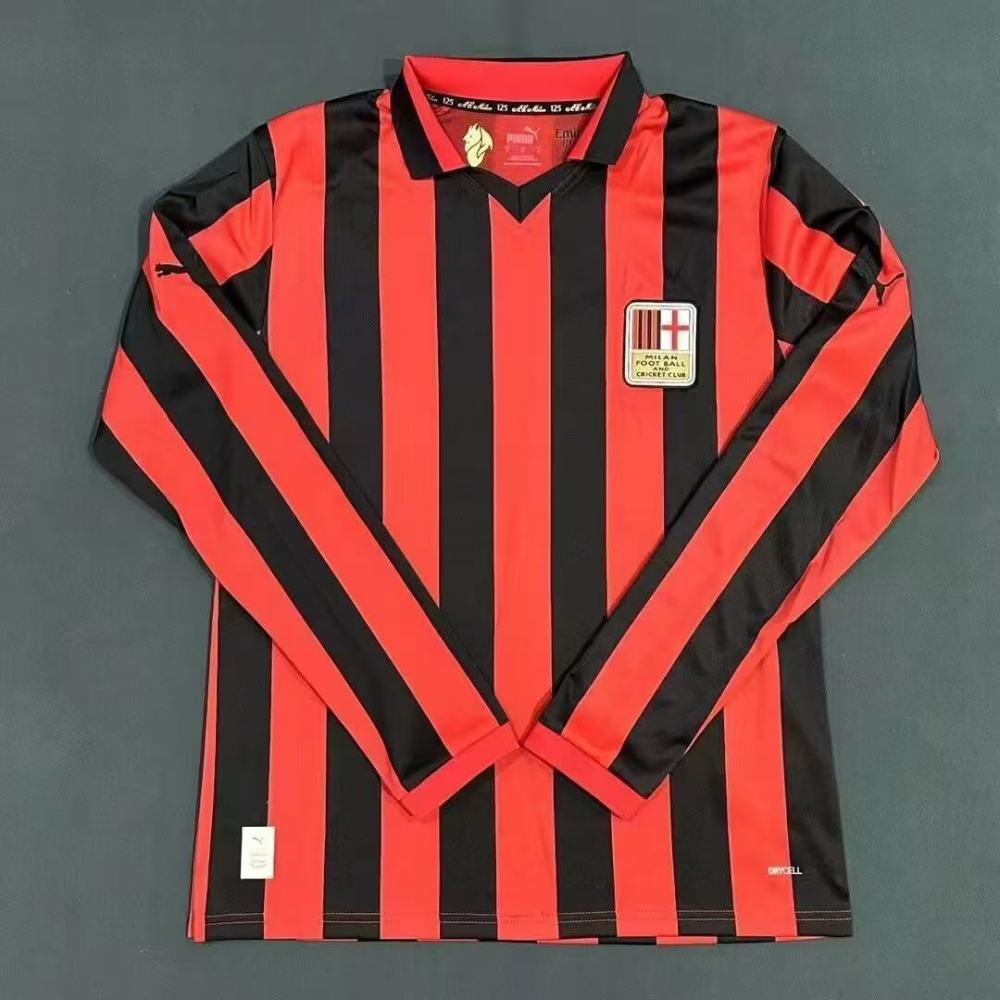 2024 AC Milan 125-Year Anniversary Kit Long Sleeve