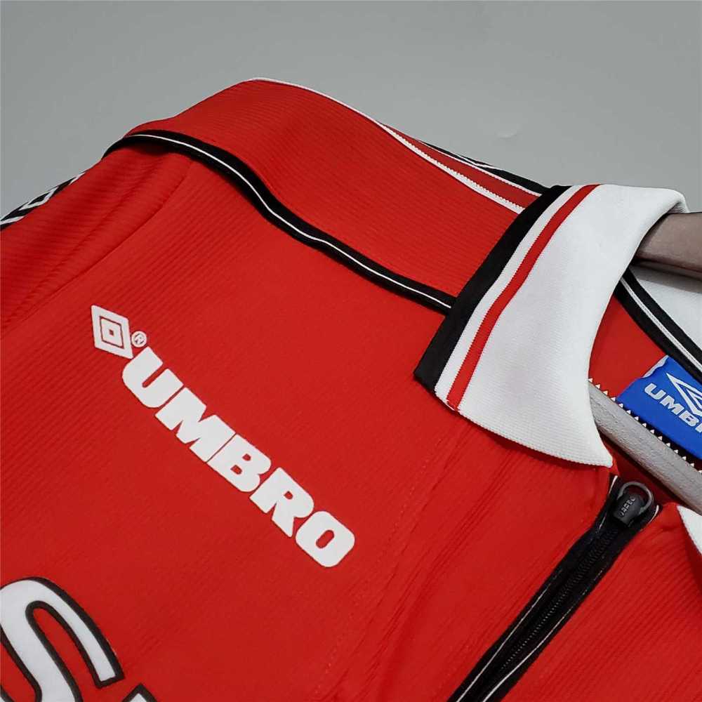 1998-1999 Manchester United Home Retro Jersey Long Sleeve