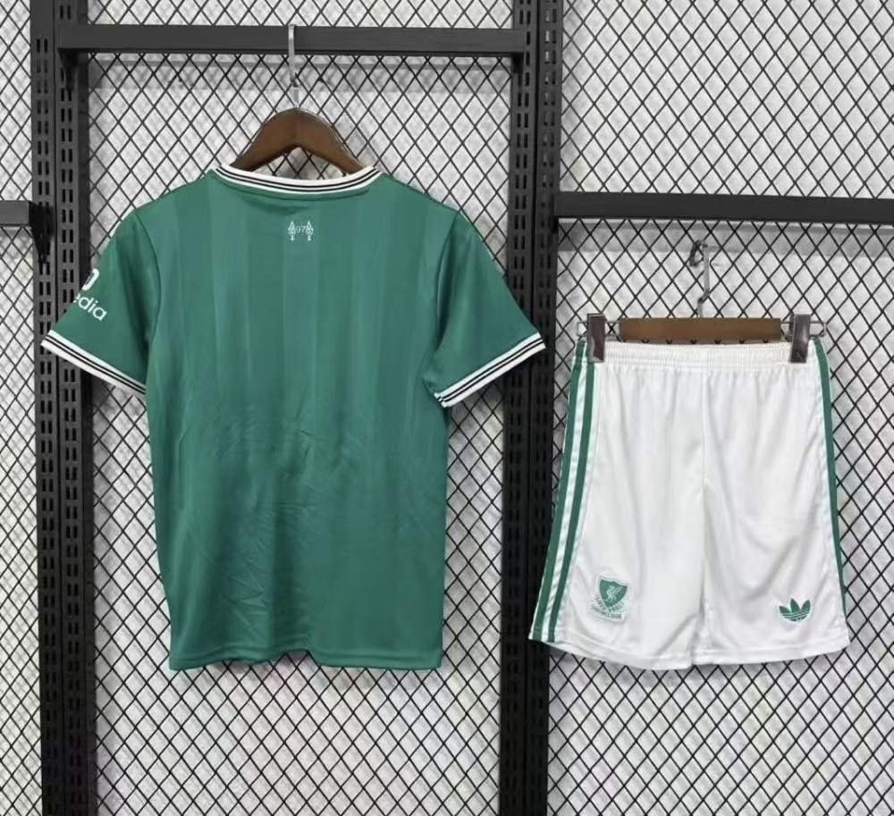 25-26 Liverpool Away Football Kids Kit Jersey+Shorts