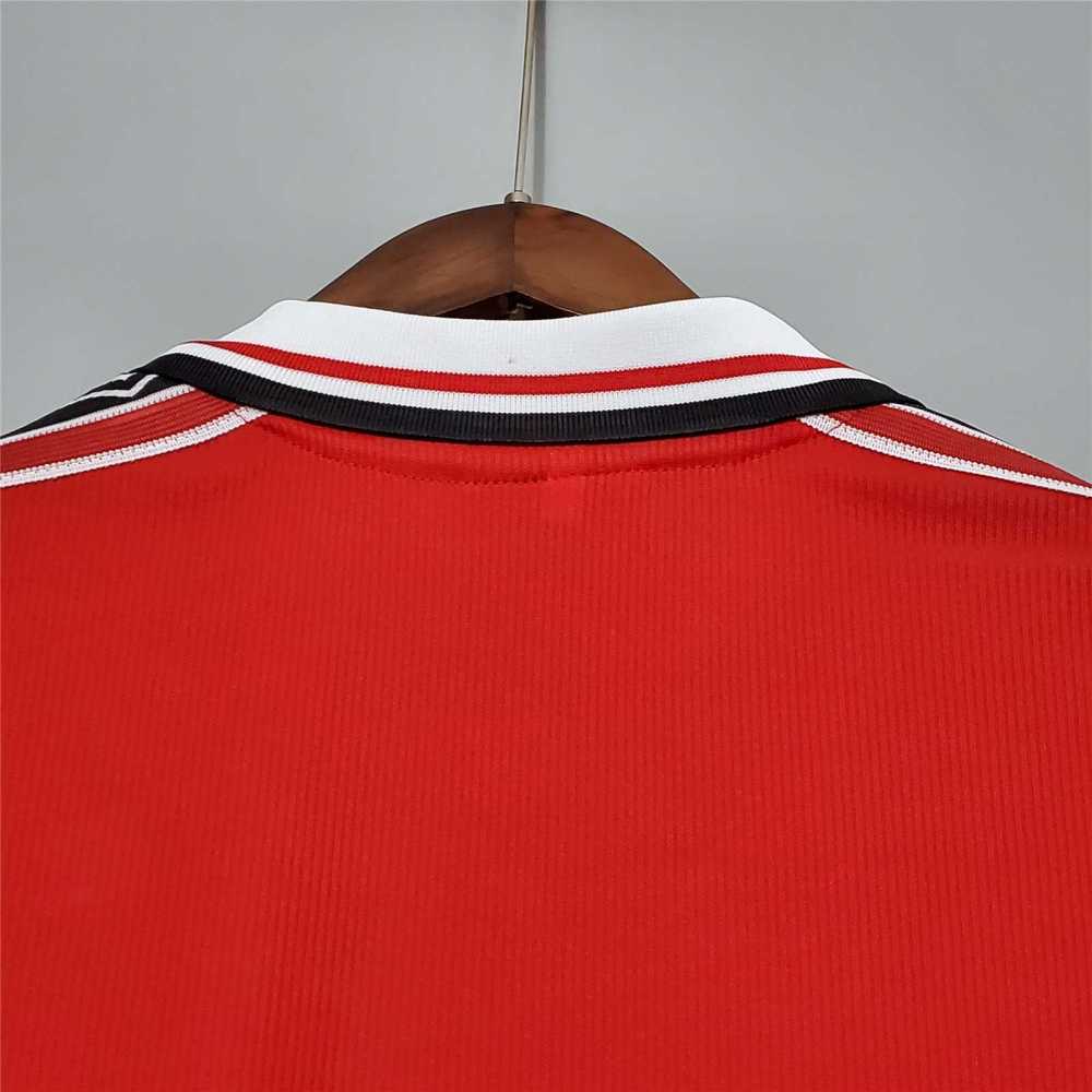 1998-1999 Manchester United Home Retro Jersey Long Sleeve