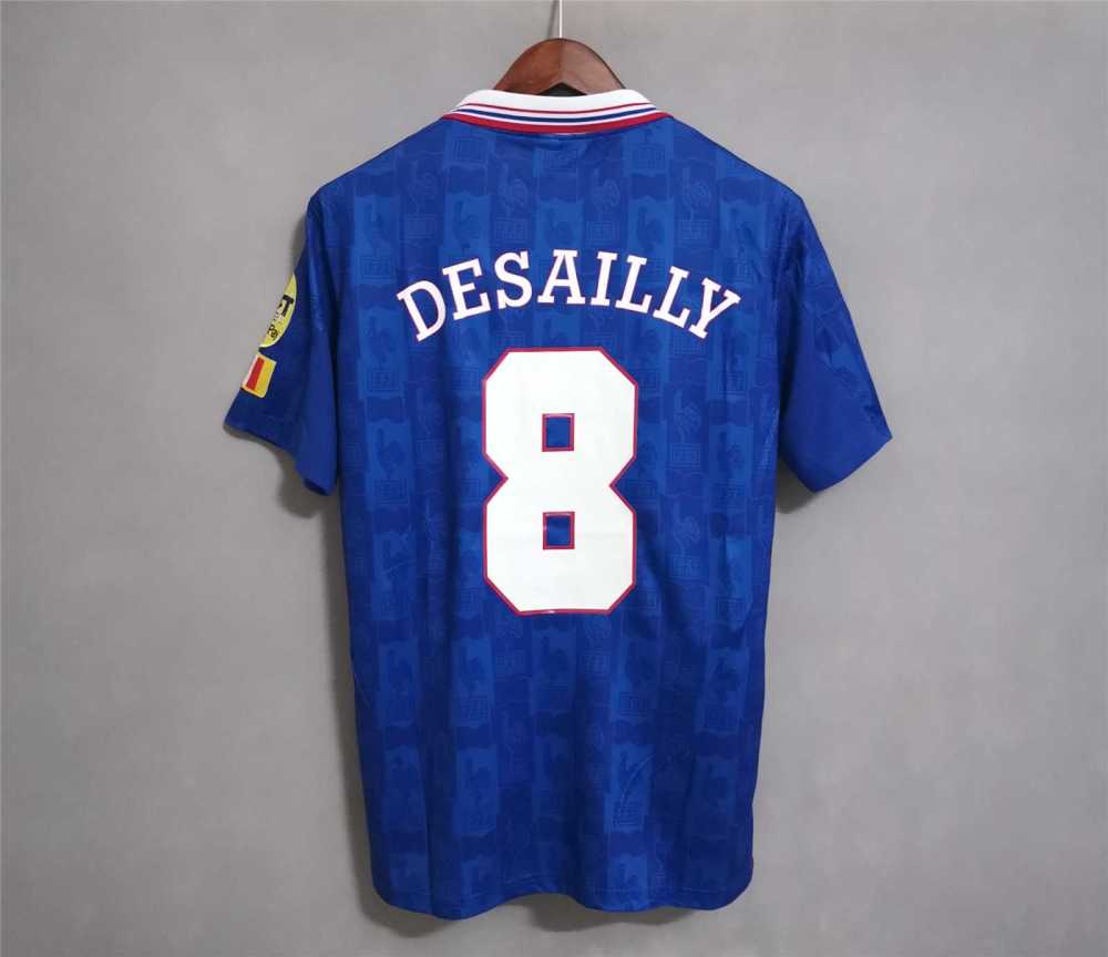 1996 France Euro Cup Home Retro Jersey