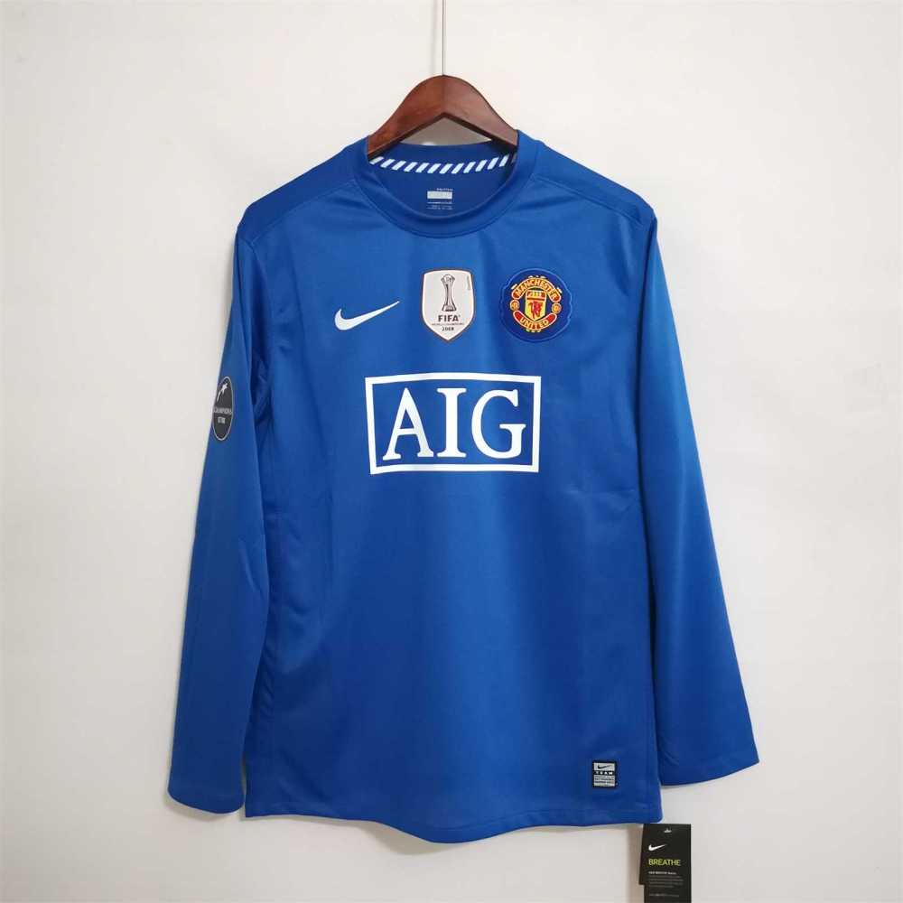 08-09 Manchester United Home Retro Jersey Long Sleeve