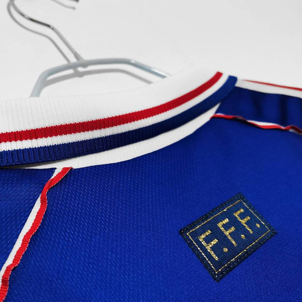 1998 France World Cup Home Retro Jersey Long Sleeve