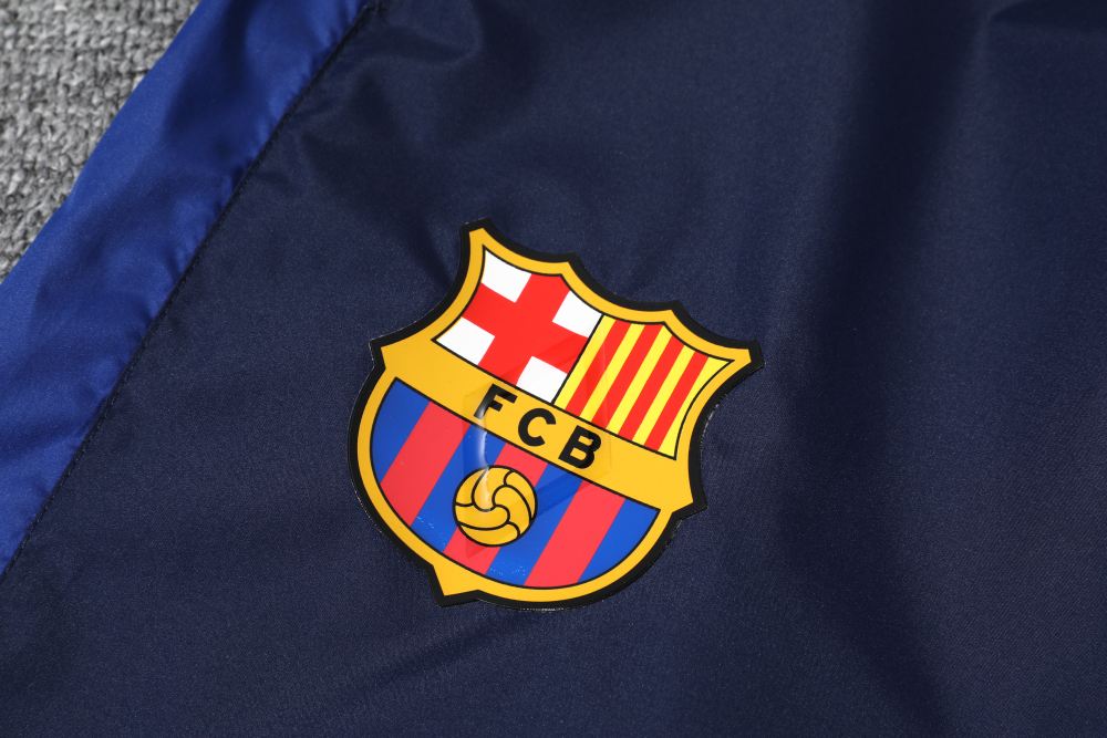 Barcelona Hoodie Sweatshirt Kit(Top+Pants) Red Black Jackets
