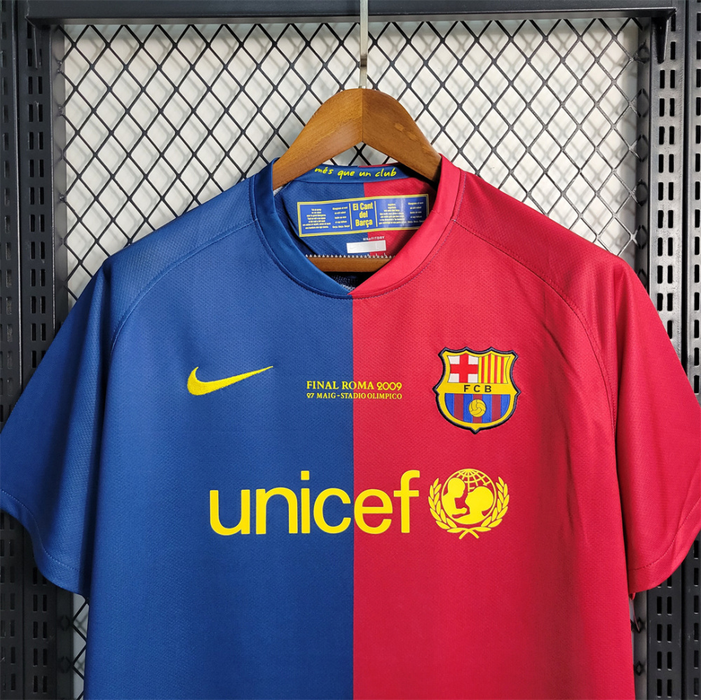 08-09 Barcelona UCL Final Retro Home Jersey