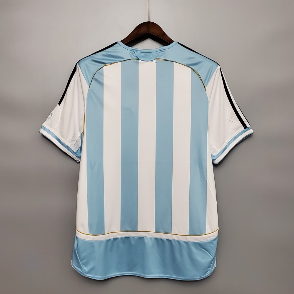 2006 Argentina World Cup Soccer Home Retro Jersey