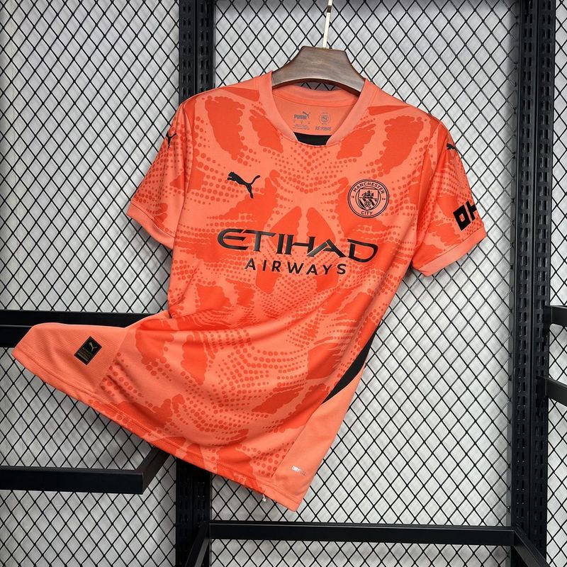 24-25 Manchester City Orange Goalkeeper Jersey