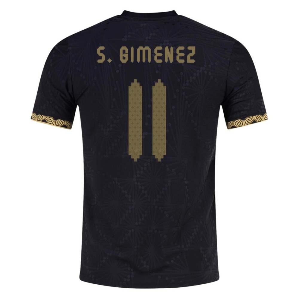 S. GIMENEZ #11 Mexico black Special Player Version Jersey Gold Cup 2025