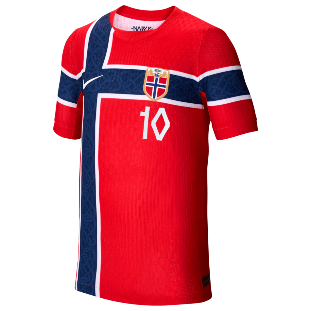 Martin Ødegaard Norway National Team Nike Youth 2026 Home Match Authentic Jersey - Red