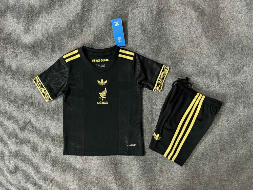 Mexico Third Kids Kit Jersey +Shorts Gold Cup 2025