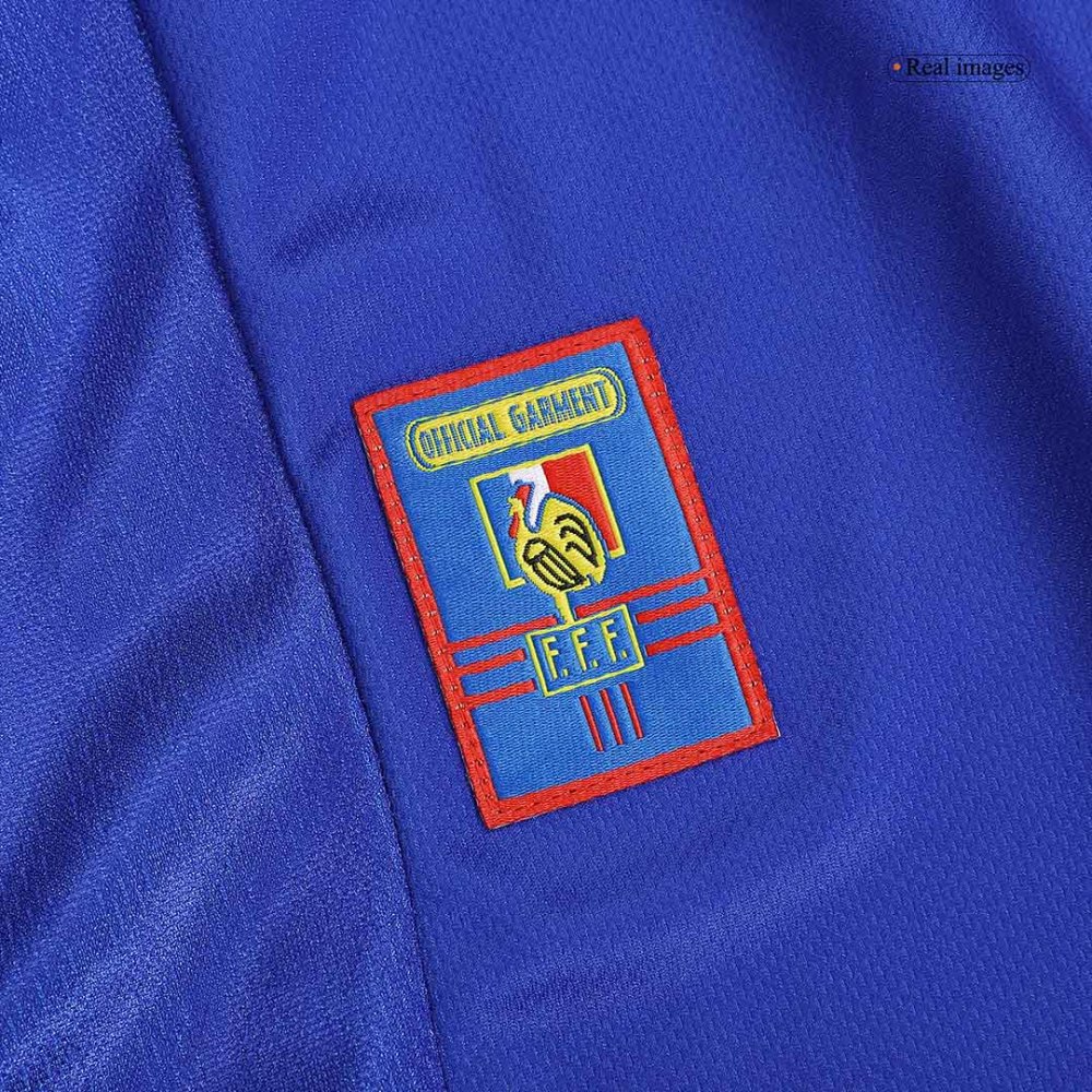 1998 France World Cup Home Retro Jersey Long Sleeve