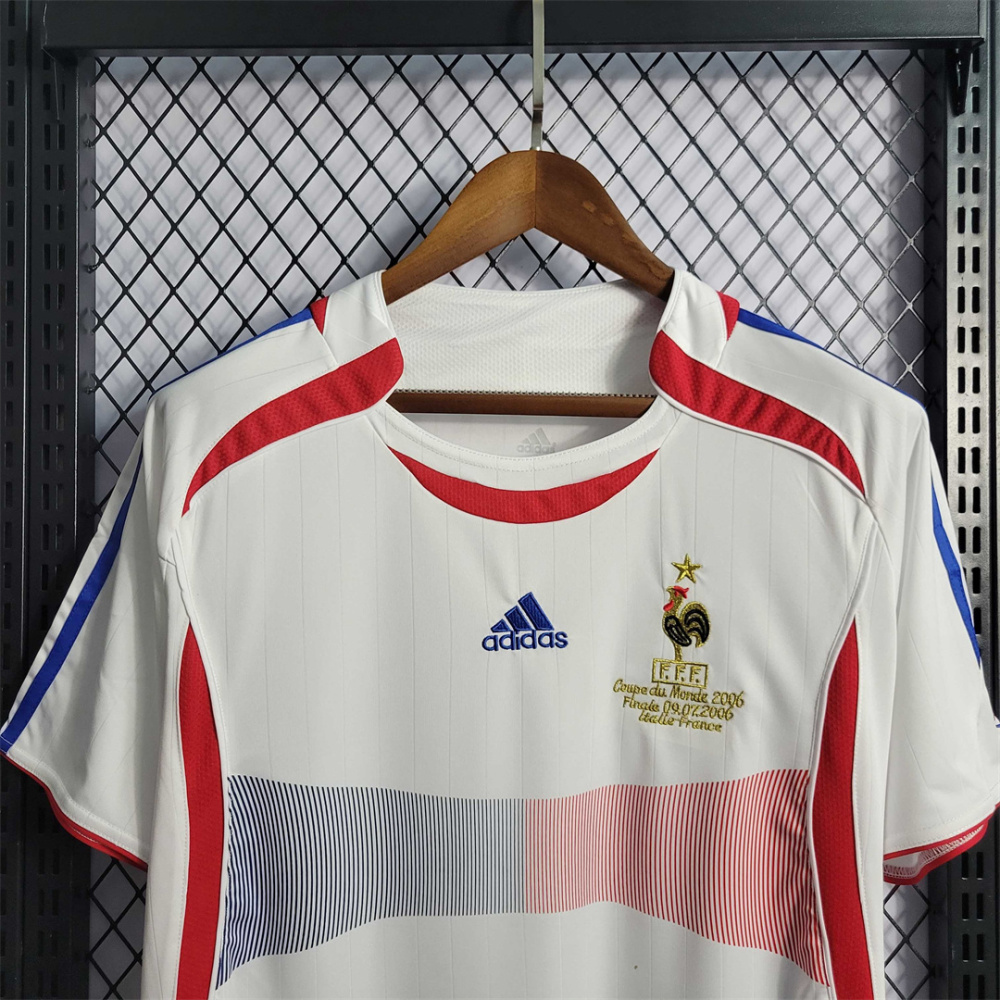 2006 France Zidane #10 World Cup Away Retro Jersey