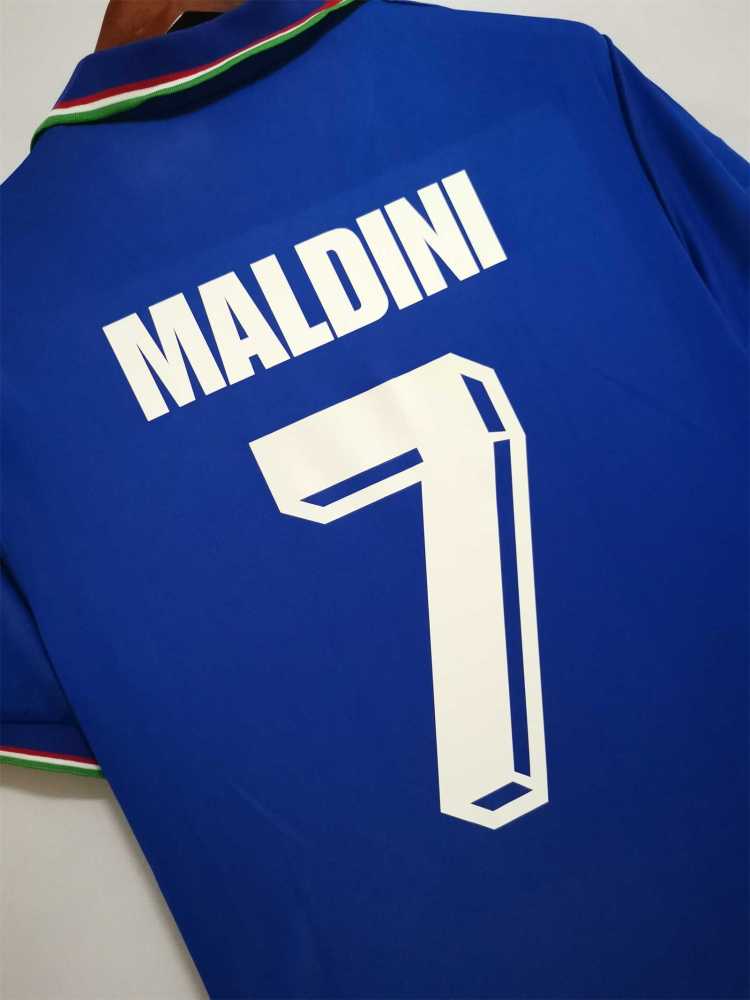 1990 Italy Home World Cup Retro Jersey