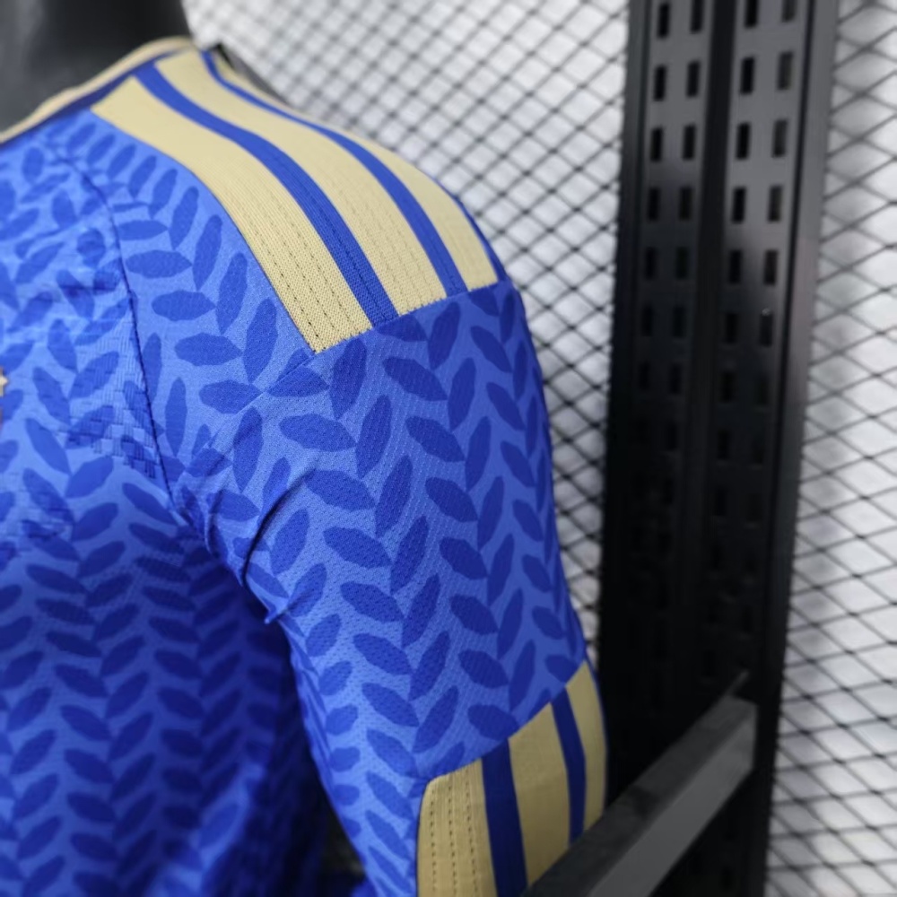 2025-26 Italy World Cup Home Jersey Player Version Long Sleeve