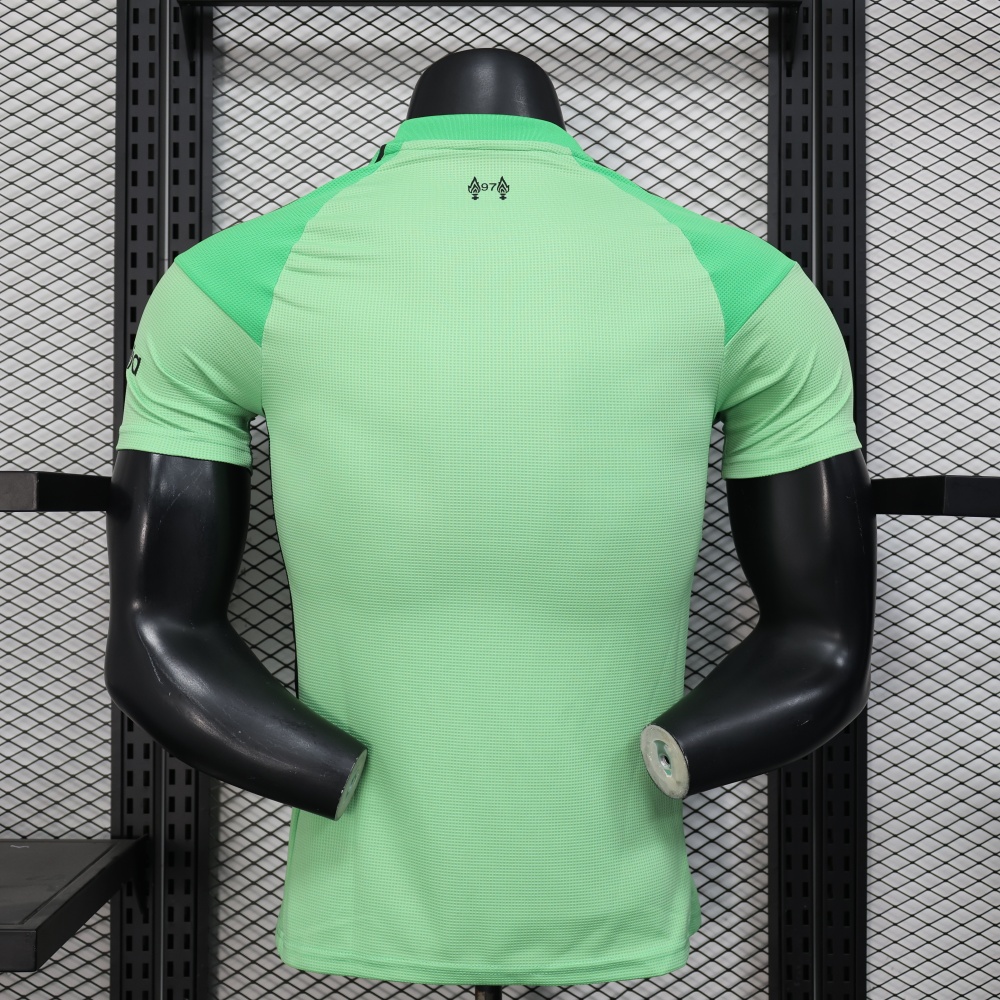 25-26 Liverpool Goalkeeper Green Soccer Jersey Player Version
