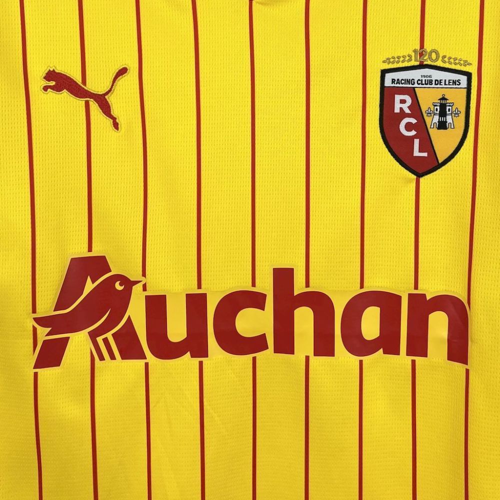 25-26  RC Lens Home Soccer Jersey