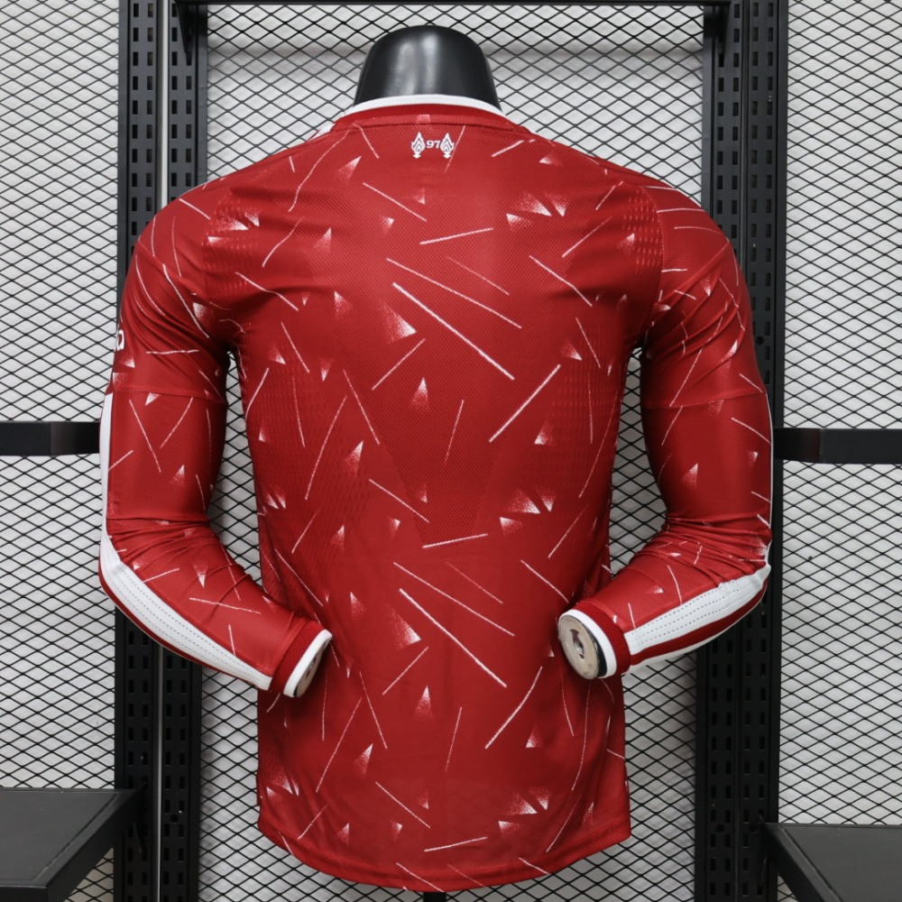 26-27 Liverpool Home Soccer Jersey Player Version Long Sleeve
