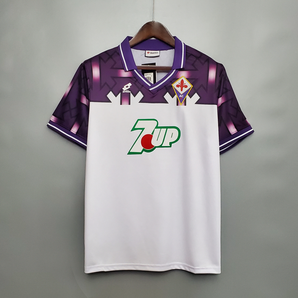 1992-1993 Fiorentina Soccer Away Jersey Retro Version