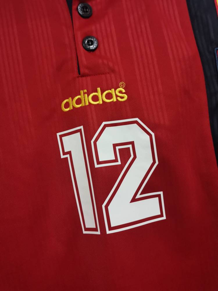 1996 Spain Home Euro Cup Retro Jersey