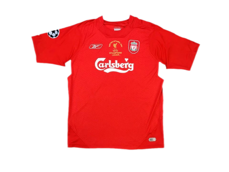 2005 Liverpool Gerrard #8 Home UCL Final Retro Jersey