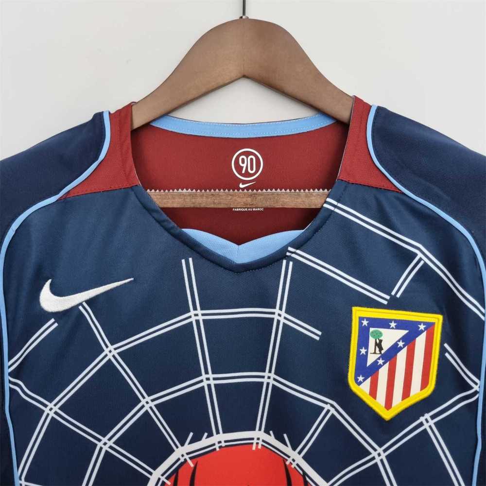2004-2005 Atletico Madrid Away Jersey Fan Version