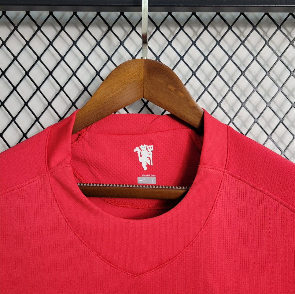 07-08 Manchester United Home UCL Final Retro Jersey Long Sleeve