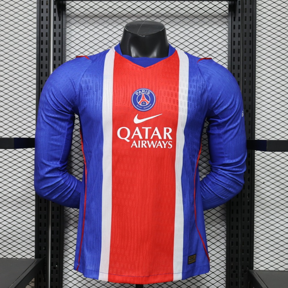 26-27 PSG Home Soccer Jersey Player Version Long Sleeve