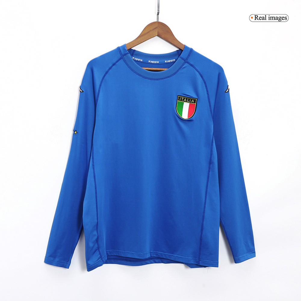 2000 Italy Home Retro Jersey Long Sleeve