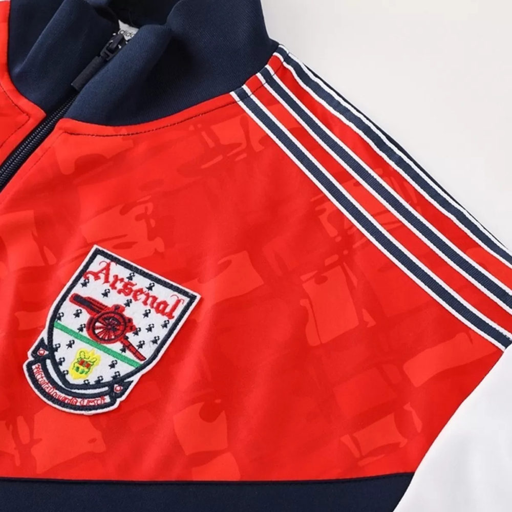 25-26 Arsenal Training Tracksuit Kit(Jacket+Pants) Navy&Red