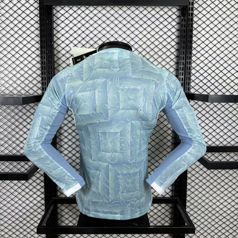 25-26 Juventus Away Soccer Jersey Player Version Long Sleeve