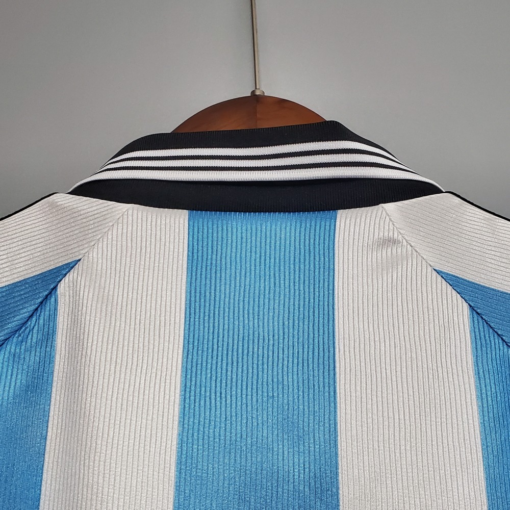 1998 Argentina World Cup Soccer Home Retro Jersey