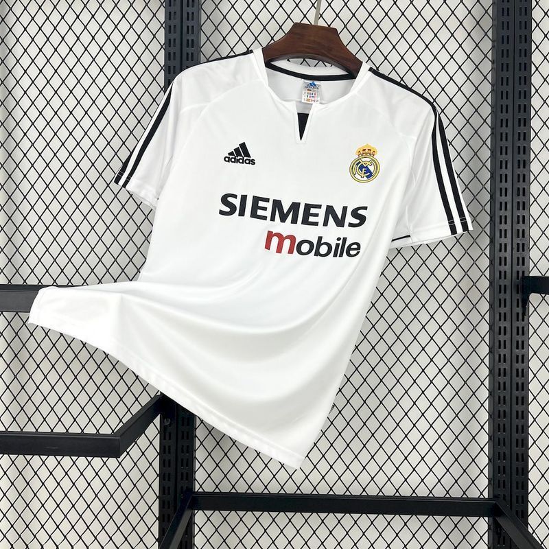 2003-04 Real Madrid Home Retro Soccer Jersey