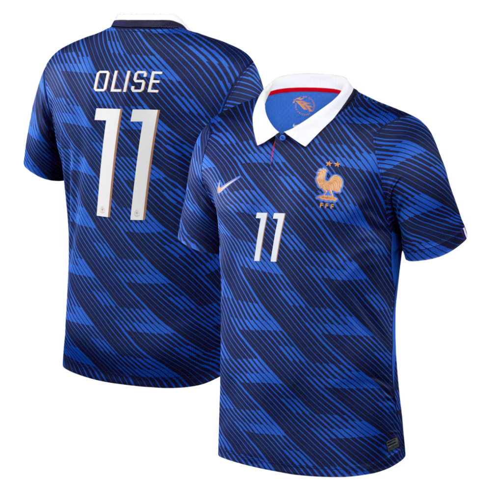 Maillot France Nike FFF Domicile Stadium 26 avec flocage Olise 11