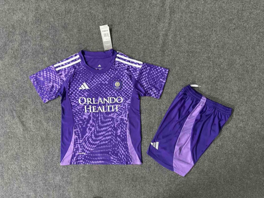 25-26 Orlando City SC Soccer Kids Kit Jersey+Shorts